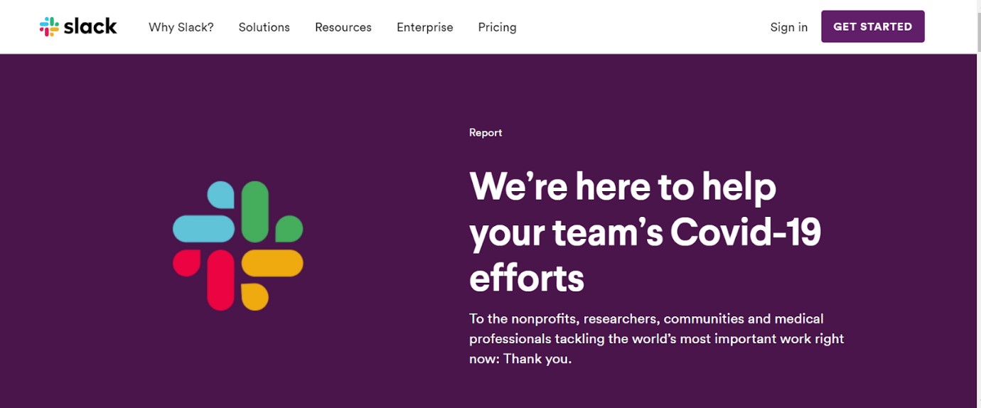 Slack Covid-19